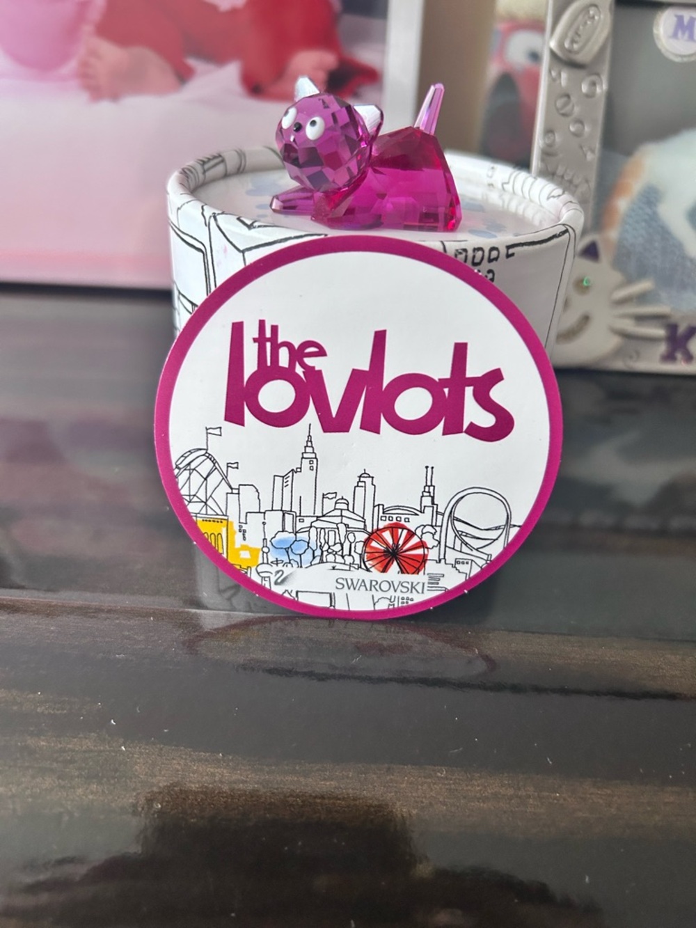 Swarovski White Base with Barcode Label